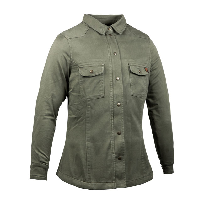 バイクウェア・装備 ROUGH ROAD RR7475LF OLIVE Women's-MW John Doe Motoshirt women XTM© olive