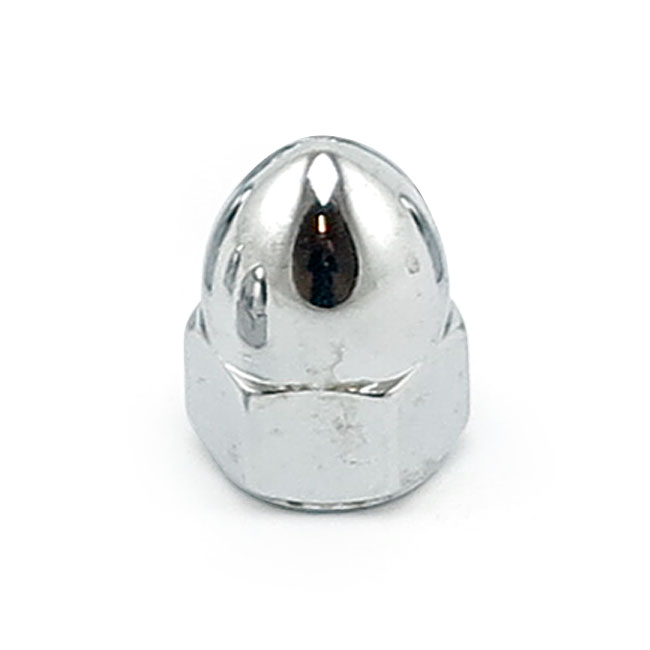 Colony #2837-4 Chrome Plated Acorn Nuts – 5/16-18 – Harley Style – 4 Pack