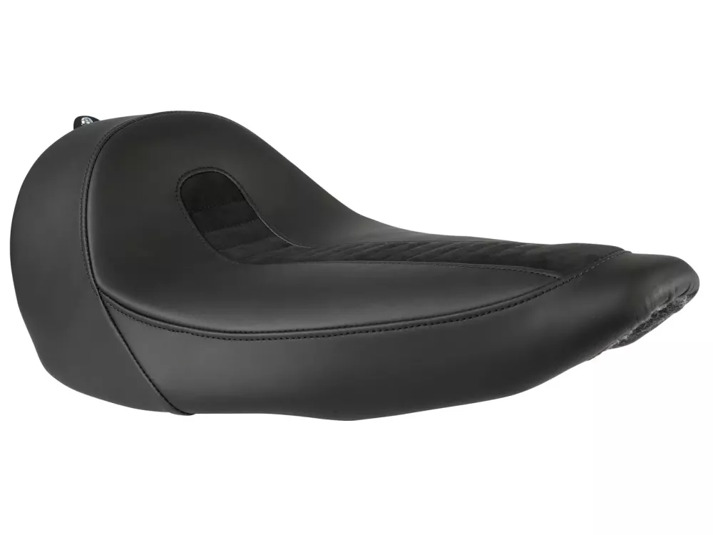 Solo Seat Leather black quilted