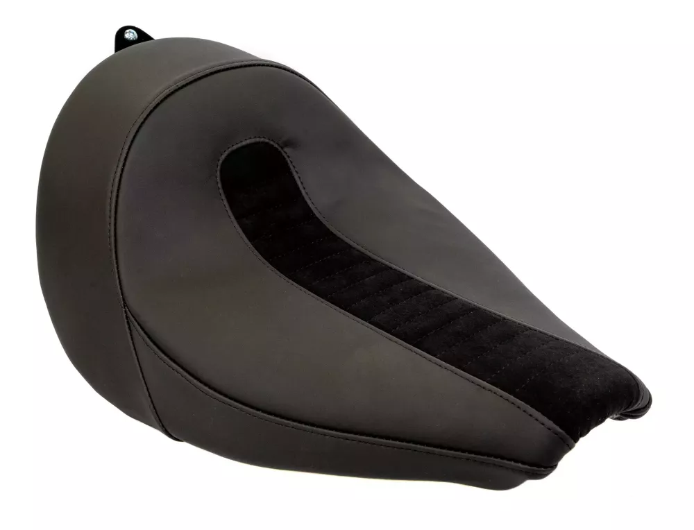 Solo Seat Leather black quilted