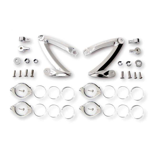 Headlamp bracket Z-style chrome