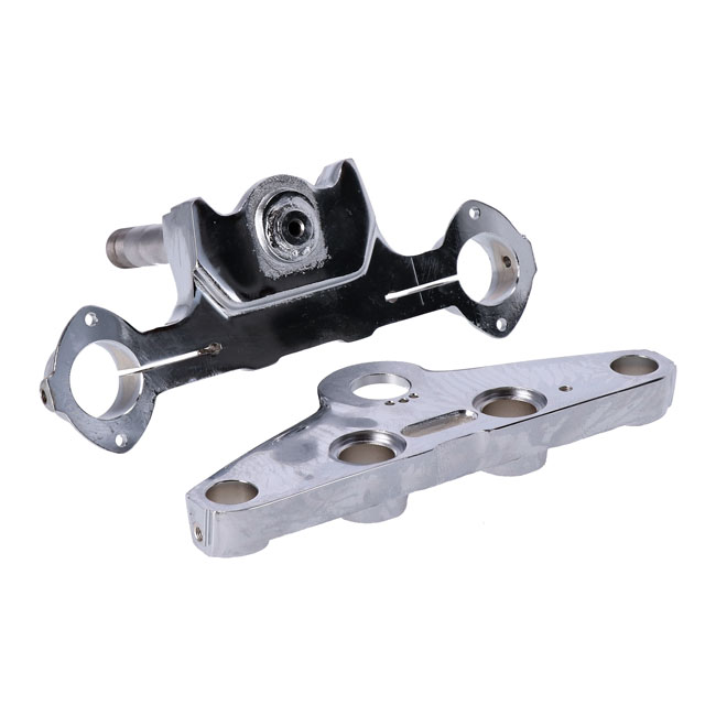 CHROME 41MM TRIPLE TREES, STOCK STYLE