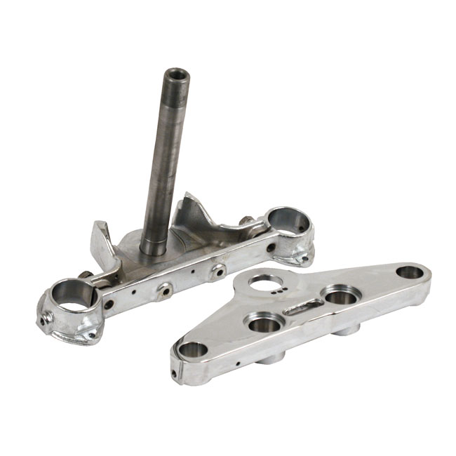 CHROME 41MM TRIPLE TREES, STOCK STYLE