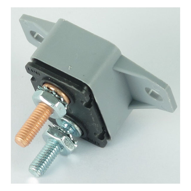 Circuit breaker, automatic. Dual mount, plastic. 30A