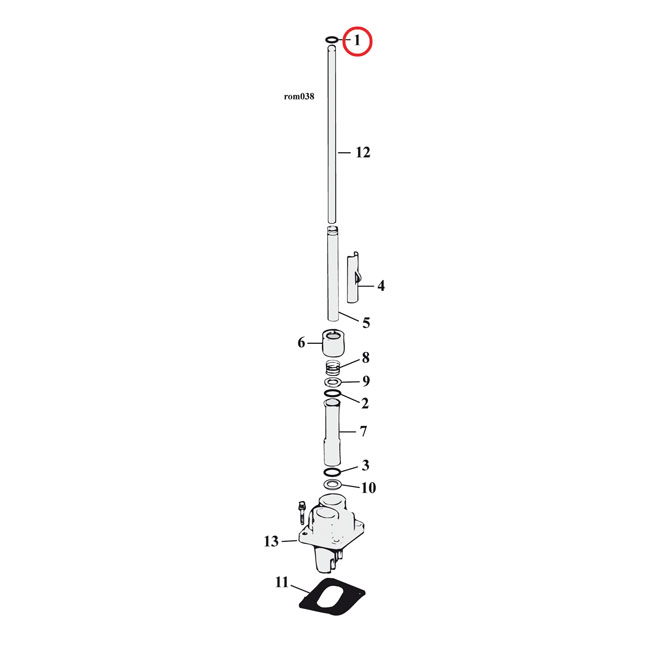 JAMES O-RING, PUSHROD COVER/OIL PUMP