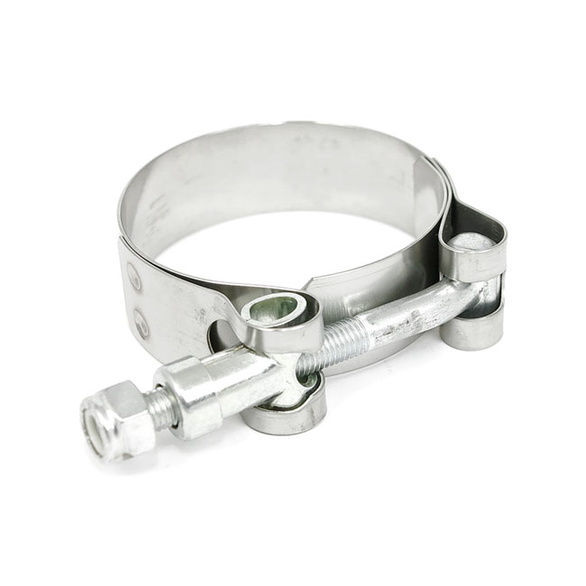 Paughco Panhead custom header clamps stainless steel