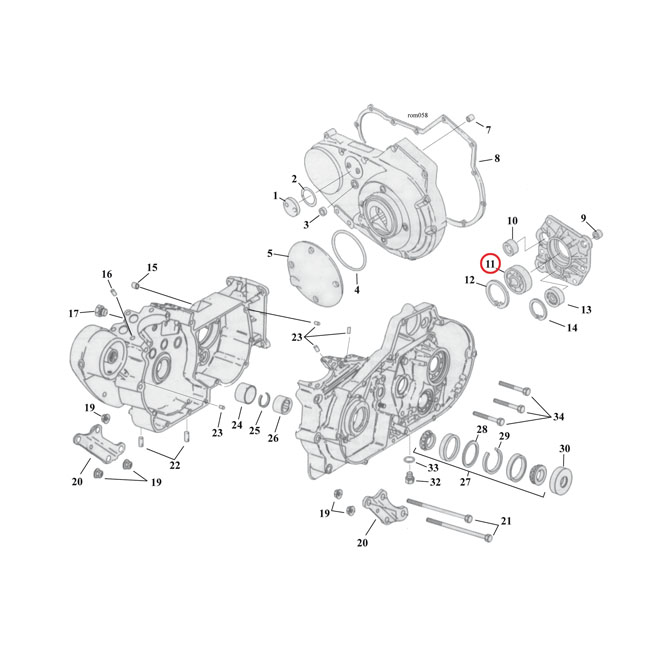 Ball bearing, mainshaft transmission