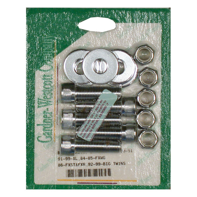 GW, rear belt pulley mount kit, allen chrome