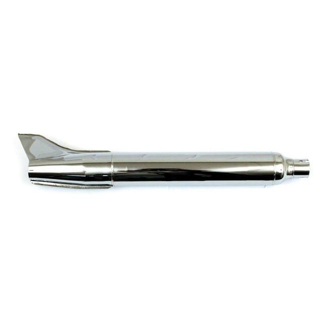 58-66 OEM style Rocket Fishtail muffler 28" long chrome