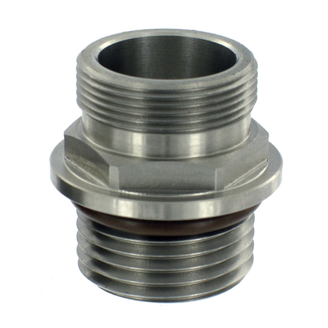 MCS, bensintank EFI till förgasare adapter rostfri