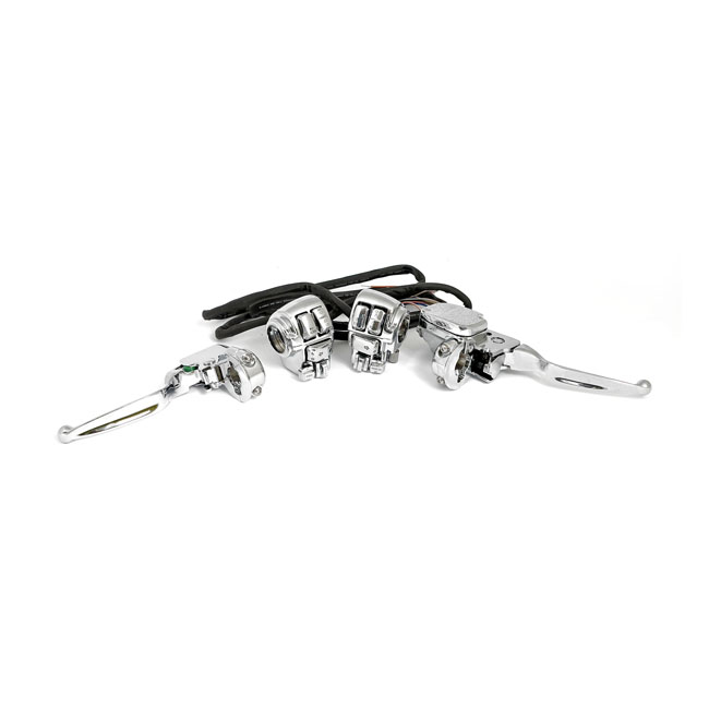 Handlebar control kit chrome