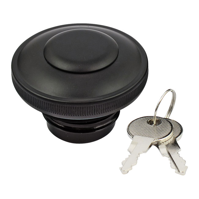 Gas cap vented med lock, black