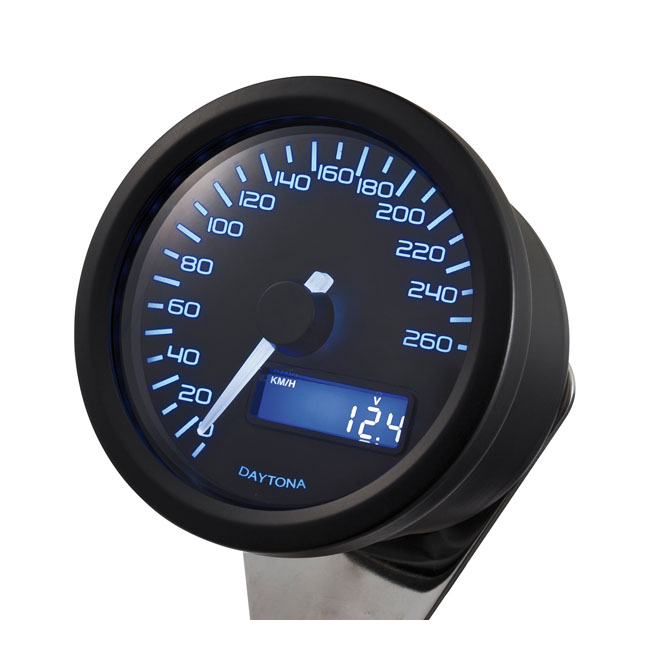 Velona 60mm electronic speedometer 260km/h, black