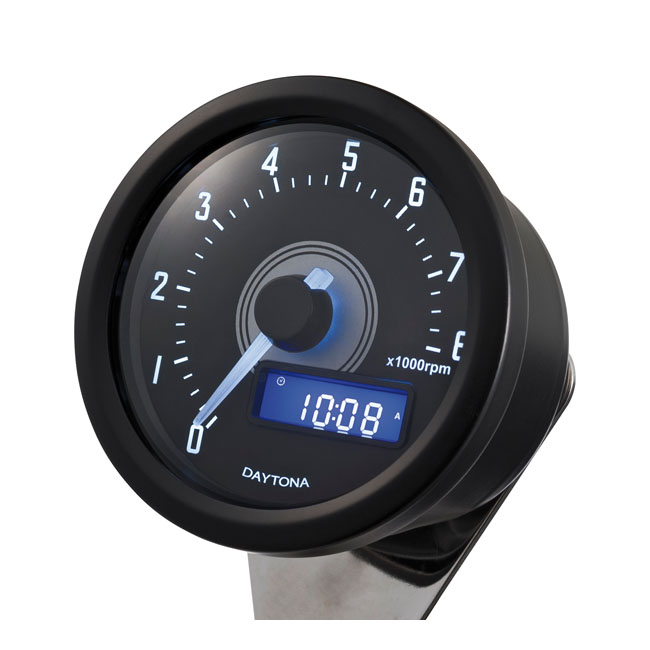 Velona 60mm tachometer 8000RPM, black