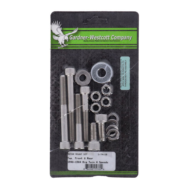 MOTOR MOUNT SCREW KIT, SS ALLEN