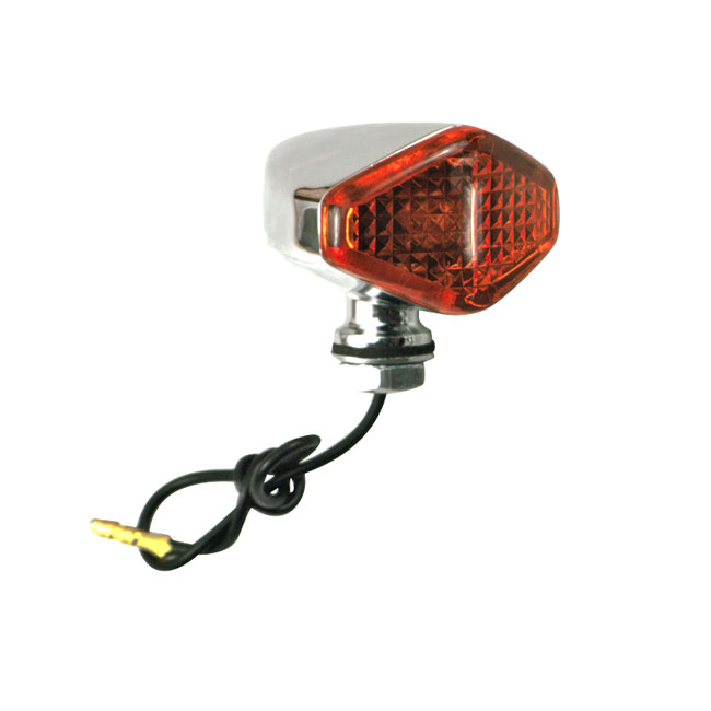DIAMOND TURN SIGNAL, AMBER LENS