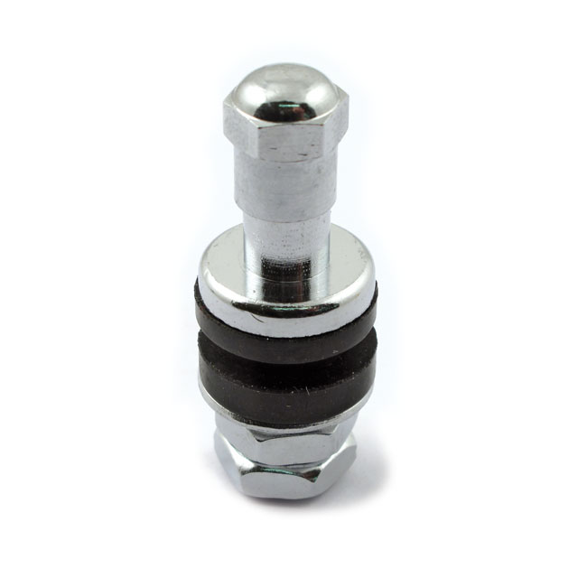 Screw-in tubeless valve stem. Acorn cap