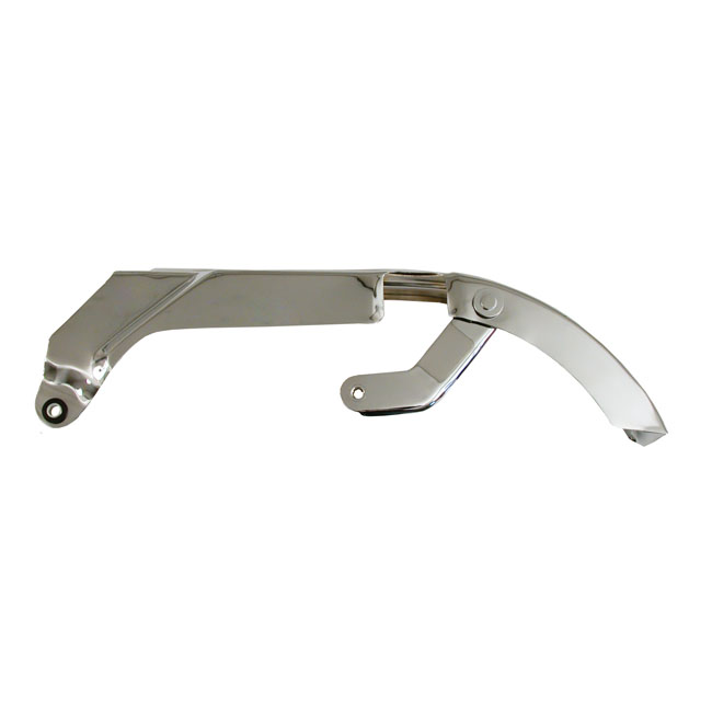 Upper belt guard, FXR. Chrome