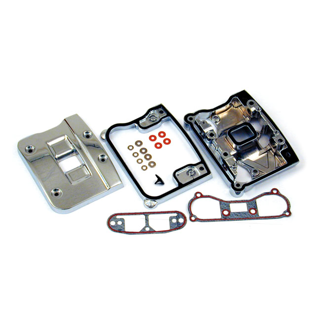 Evo B.T. rocker cover kit. Chrome