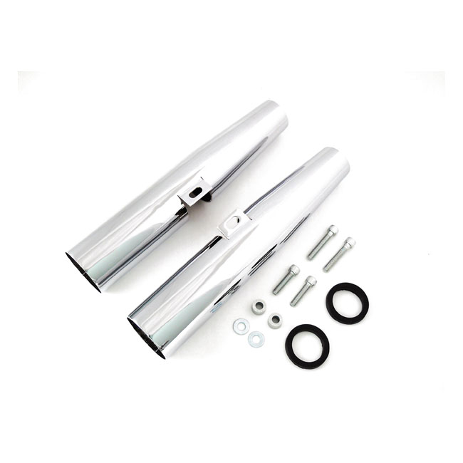 MCS, fork shrouds for 39mm forks. Chrome
