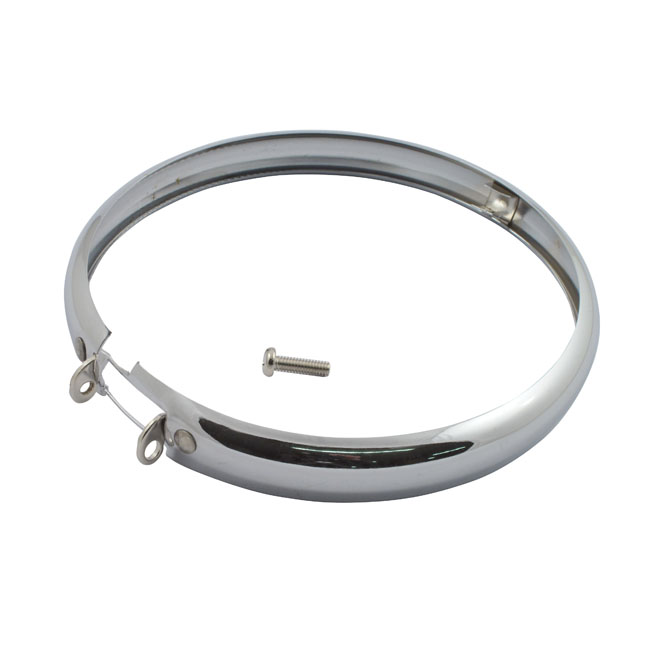 CHROME SPRINGER HEADLIGHT TRIM RING
