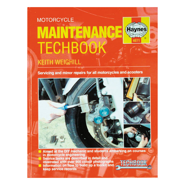 Haynes motorcycle maintenance tech book