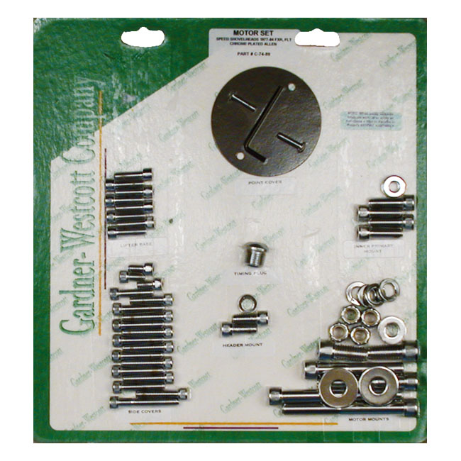 MOTOR SCREW SETS, CHROME ALLEN