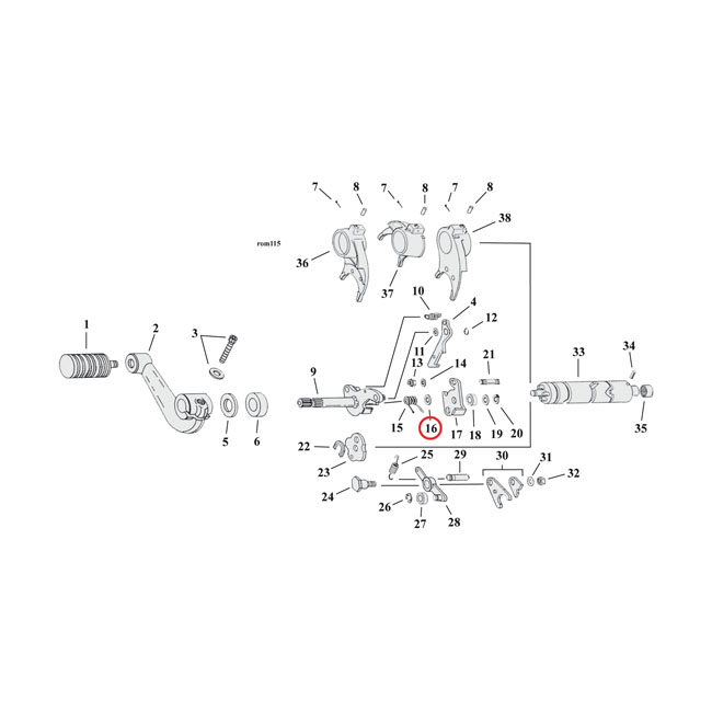 WASHER, SPRING SPACER. TRANSM.