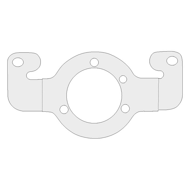 Air cleaner adapter bracket. Chrome