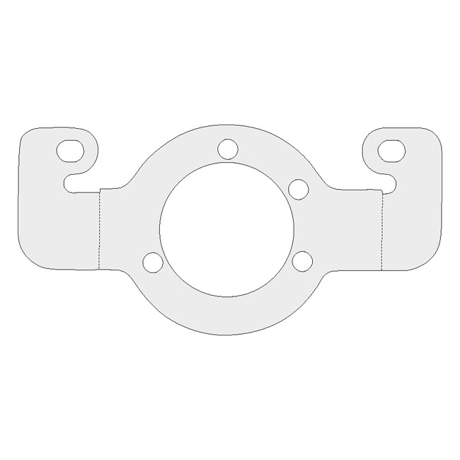 Air cleaner adapter bracket. Chrome