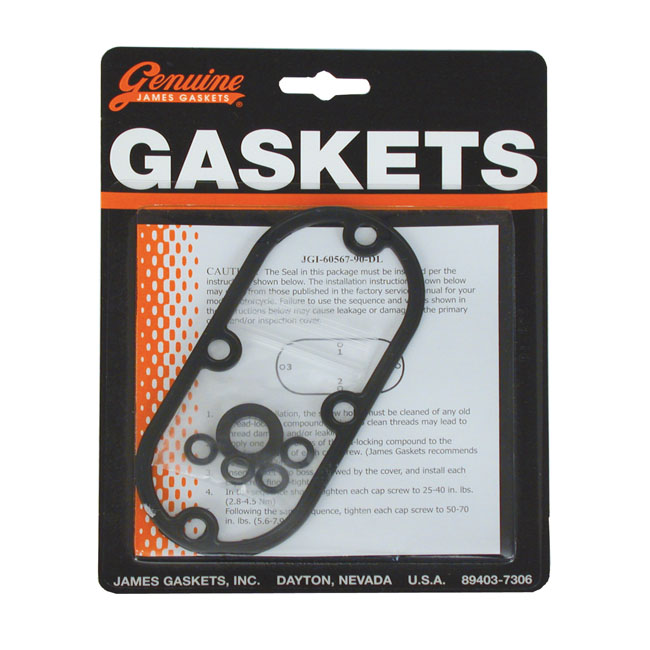 JAMES GASKET, INSP CVR STEEL BASE/RUBBER