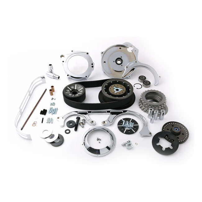 BDL, TC2P series 2" 8mm belt drive kit. Chrome