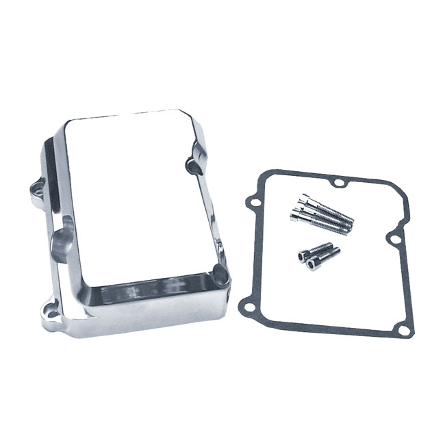 JIMS, billet transmission top cover. Polished