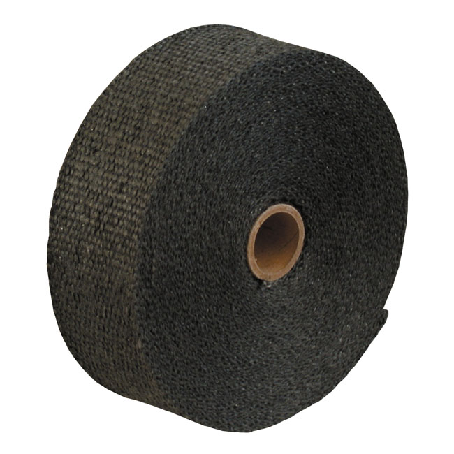 Thermo-Tec, exhaust insulating wrap. 2" wide. Black