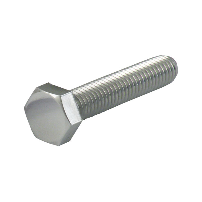 M8 X 55MM HEX BOLT, POL. STAINLESS