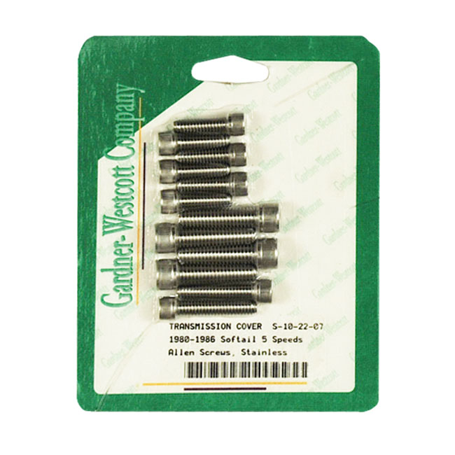 TRANSM. END COVER SCREW KIT, STAINLESS