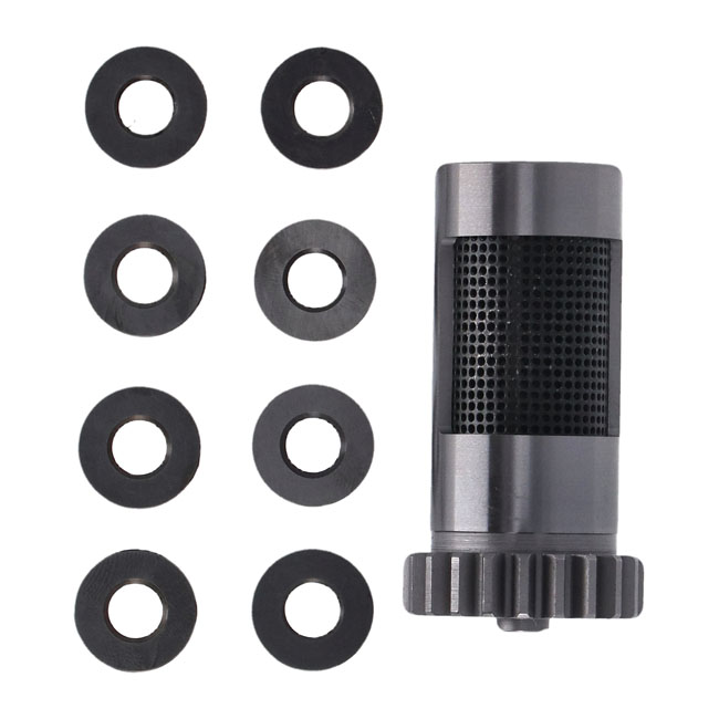 S&S, steel breather valve & spacer set. STD.