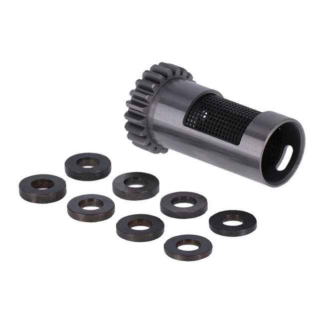 S&S, steel breather valve & spacer set. STD.