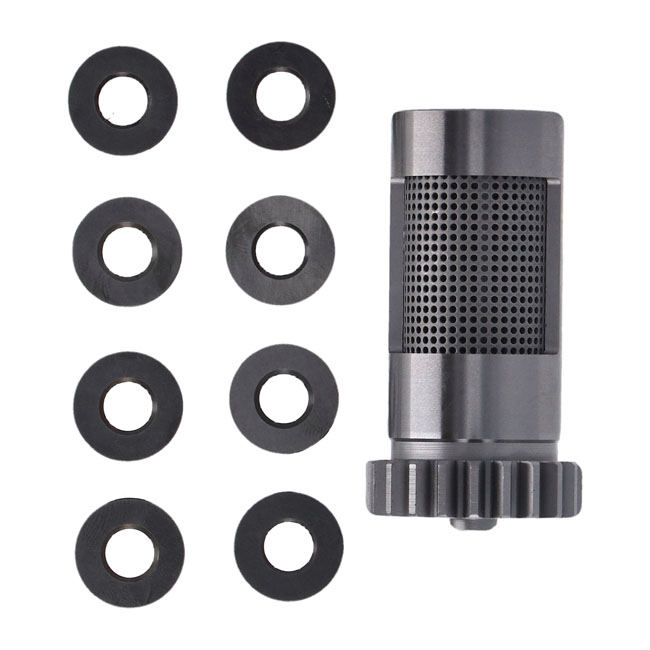 S&S, steel breather valve & spacer set. +.030" OD