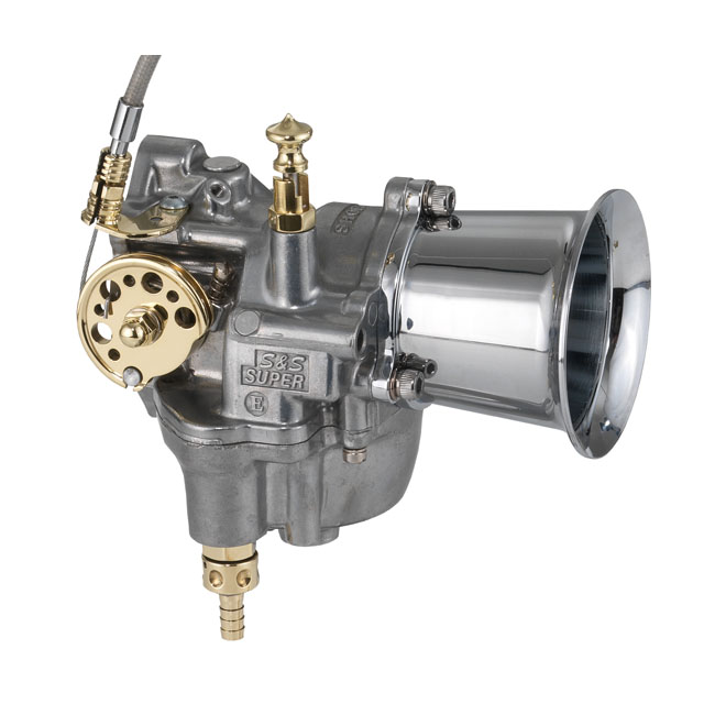 Kustom-Tech, brass throttle accent S&S E/G carb