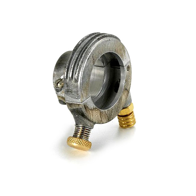 K-Tech DeLuxe external throttle housing. Raw aluminum