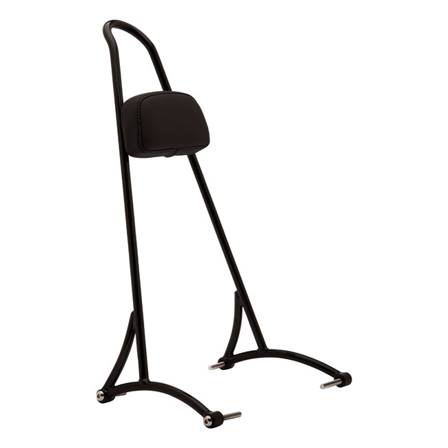 Burly, sissy bar. 20" black, with backrest pad