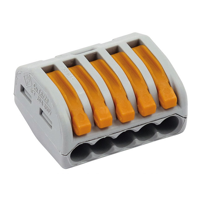 Custom Dynamics, Cage Clamp connector. 5-position