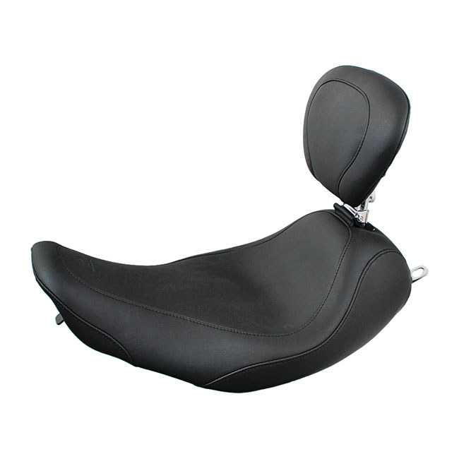 Mustang, Wide Tripper solo seat. With rider backrest