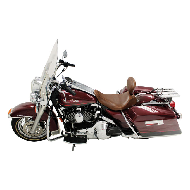 Mustang, Wide Tripper solo seat. With rider backrest