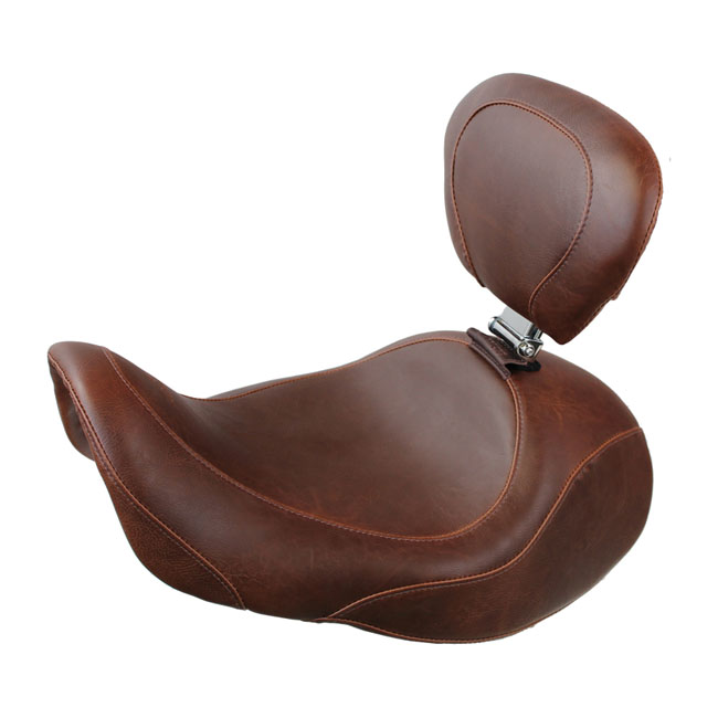 Mustang, Wide Tripper Forward solo seat. With rider backrest