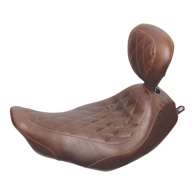 Mustang, Wide Tripper solo seat. With rider backrest