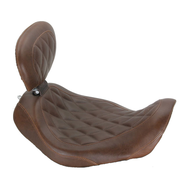 Mustang, Wide Tripper solo seat. With rider backrest