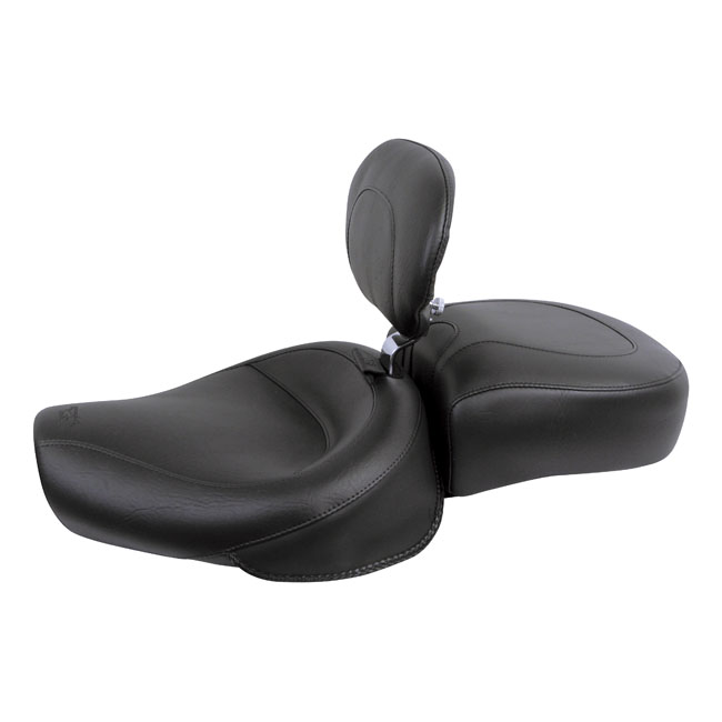 Mustang, Wide Touring solo seat. With rider backrest