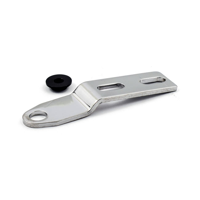 Mustang, passenger seat mount bracket kit. Chrome